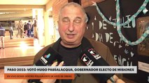 PASO 2023: emite su voto Hugo Passalacqua, gobernador electo de Misiones