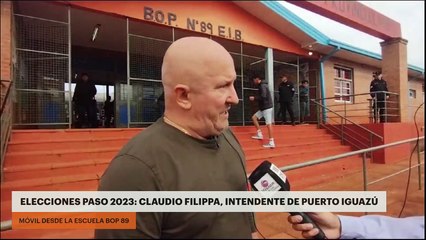 Elecciones PASO 2023: Claudio Filippa, intendente de puerto Iguazú