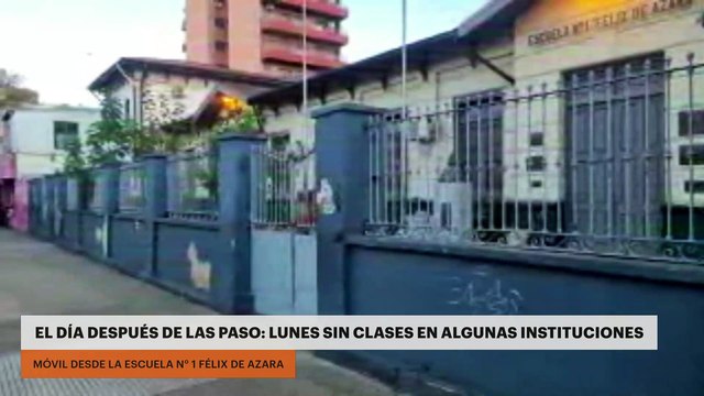 El día después de las PASO: inicio de semana sin clases en algunas instituciones