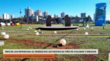 Mes de las infancias: el Parque de las fiestas se tiñó de colores y dibujos