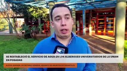 Se restableció el servicio de agua en los albergues universitarios de la UNaM en Posadas