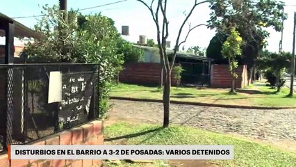 Disturbios en el barrio A 3-2 de Posadas: varios detenidos
