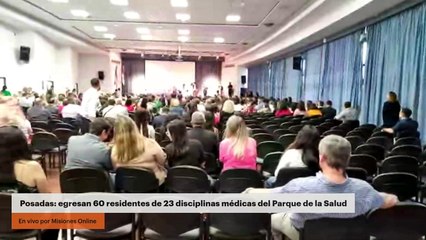 Posadas: egresan 60 residentes de 23 disciplinas médicas del Parque de la Salud