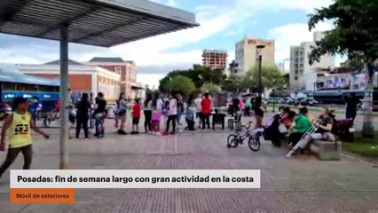 Posadas: fin de semana largo con gran actividad en la costa