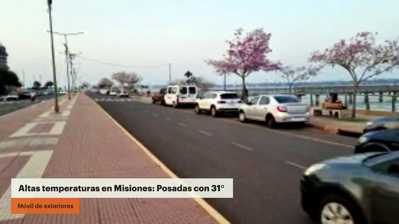 Altas temperaturas en Misiones: Posadas con 31°