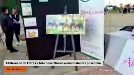 El "Mercado de Letras y Arte" desembarcó en la Costanera posadeña