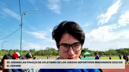 Se juegan las finales de atletismo de los Juegos Deportivos Misioneros 2023 en el CePARD