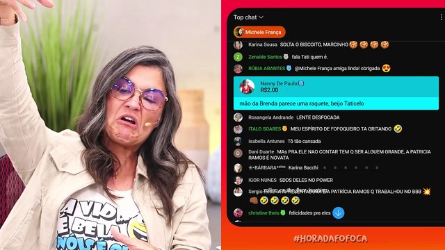 Susinna janta com blogueira, mas troca mensagens com Gimenez; Faustão chora e revela doador