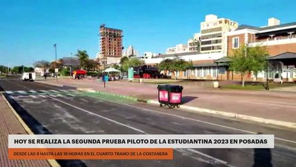 Hoy se realiza la segunda prueba piloto de la Estudiantina 2023 en Posadas