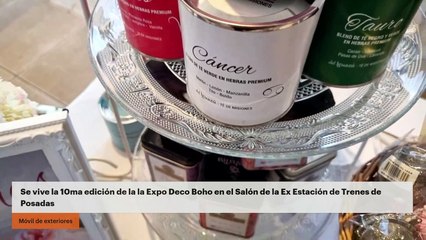 Se vive la 10ma edición de la la Expo Deco Boho en el Salón de la Ex Estación de Trenes de Posadas