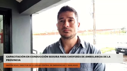 Capacitación en conducción segura para chóferes de ambulancia de la provincia