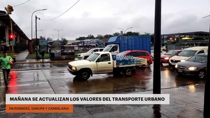 MAÑANA SE ACTUALIZAN LOS VALORES DEL TRANSPORTE URBANO EN POSADAS, GARUPÁ Y CANDELARIA