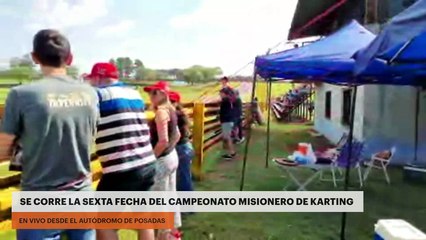 Se corre la sexta fecha del Campeonato Misionero de Karting