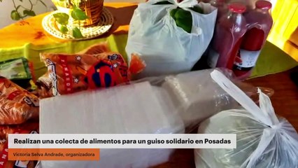 Realizan una colecta de alimentos para un guiso solidario en Posadas
