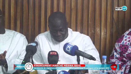En direct Kaolack: Financement marché Médina Baye   Cérémonie de signature de convention entre Locafrique/Promogem et la société NVS