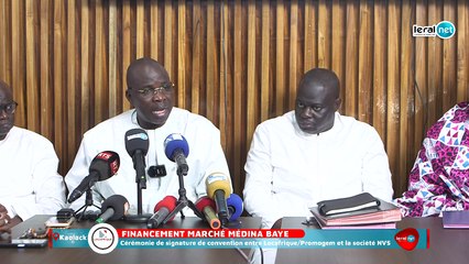 En direct Kaolack: Financement marché Médina Baye   Cérémonie de signature de convention entre Locafrique/Promogem et la société NVS