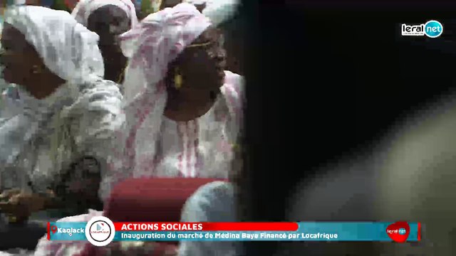 En direct Kaolack : Le Directeur Général de Locafrique, Khadim Bâ inaugure le marché Mame Astou Diankha de MÉDINA BAYE