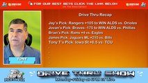 Live Free NFL NCAAF MLB Picks Drive Thru Show 10-6-2023