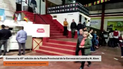 Comenzó la 47° edición de la Fiesta Provincial de la Cerveza en Leandro N. Alem
