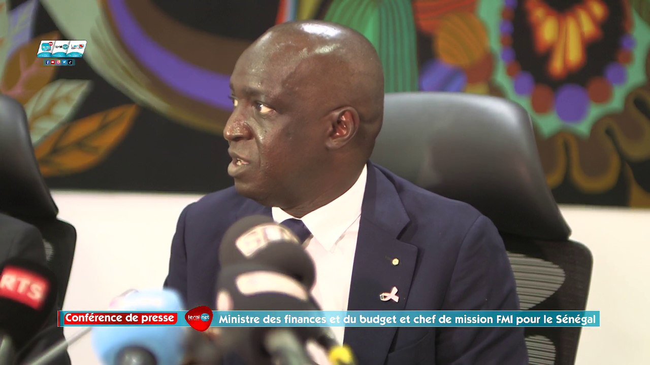 En direct: Conférence de presse du Ministre des finances et du budget et chef de mission FMI pour le Sénégal