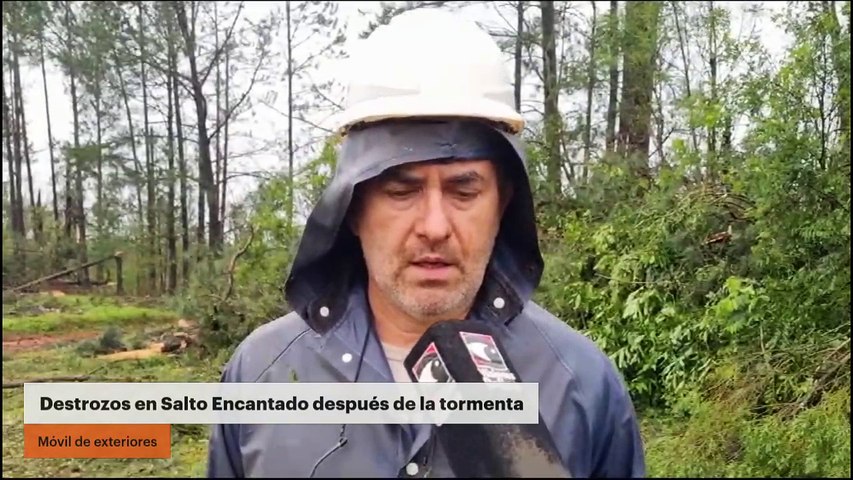 Destrozos en Salto Encantado después de la tormenta