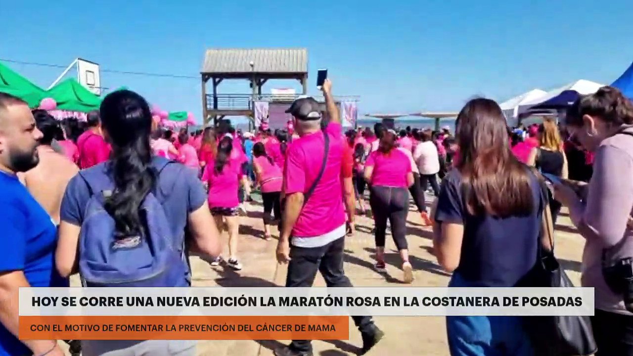 Hoy se corre una nueva edición la Maratón Rosa en la costanera de Posadas.