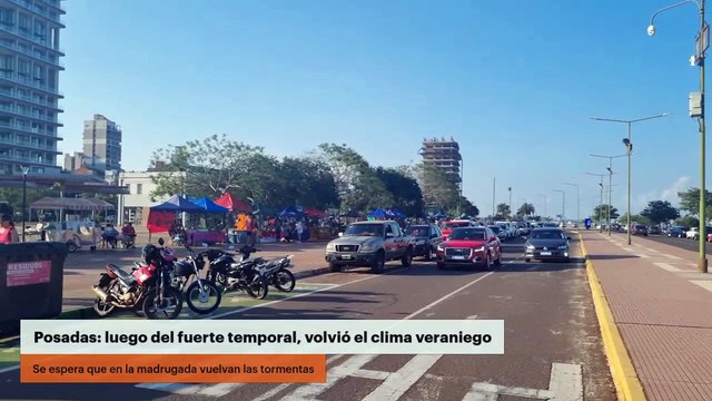Posadas: luego del fuerte temporal, volvió el clima veraniego