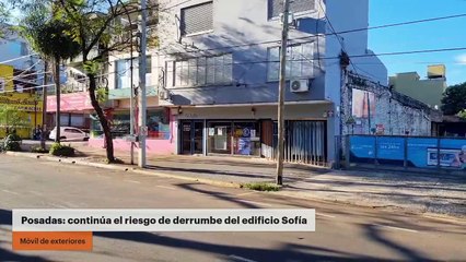 Posadas: continúa el riesgo de derrumbe del edificio Sofía
