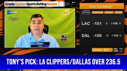 Predictive Modeling—NCAAF NBA Picks Tonys Picks 11-10-2023