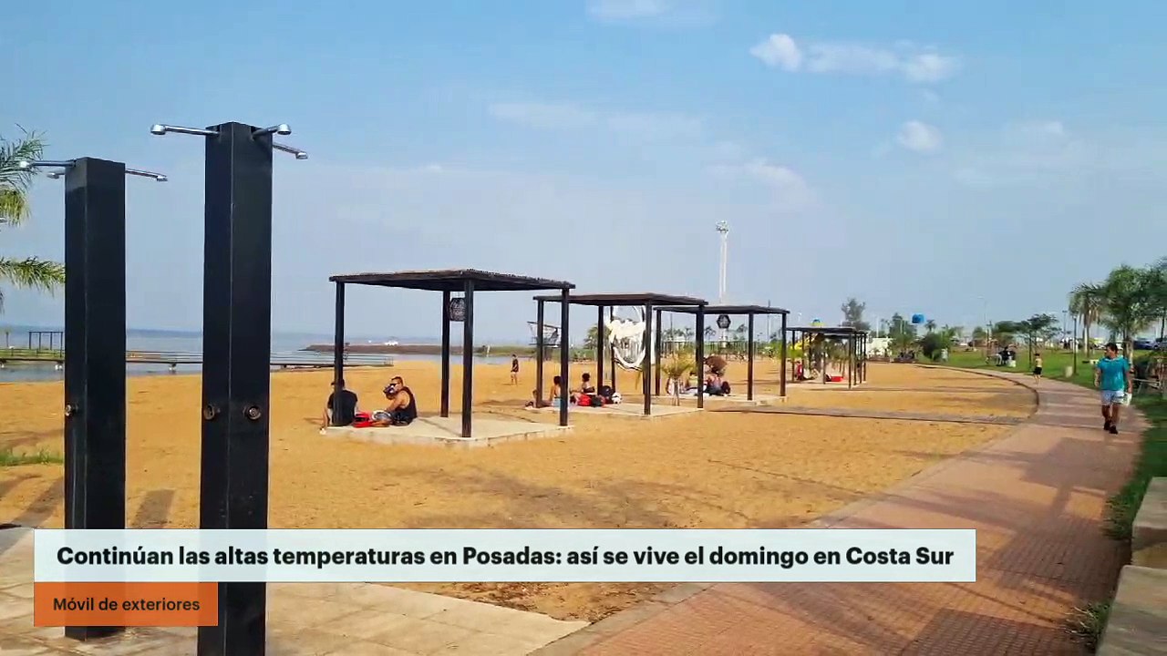 Continúan las altas temperaturas en Posadas: así se vive el domingo en Costa Sur