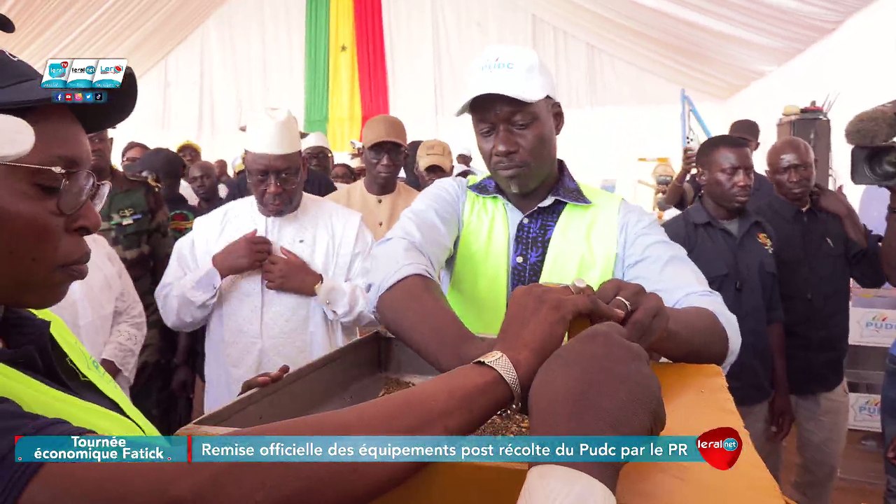 DIRECTE Fatick: Cérémonie de remise officielle des équipements post récolte du Pudc