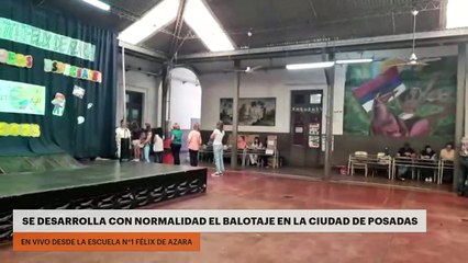 BALOTAJE PRESIDENCIAL 2023: SE DESARROLLA CON NORMALIDAD EL BALOTAJE EN LA CIUDAD DE POSADAS