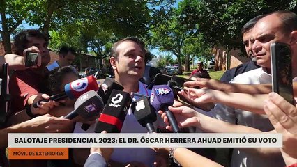 BALOTAJE PRESIDENCIAL 2023: BALOTAJE PRESIDENCIAL 2023: EL DR. OSCAR HERRERA AHUAD EMITIÓ SU VOTO