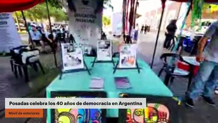 Posadas celebra los 40 años de democracia en Argentina