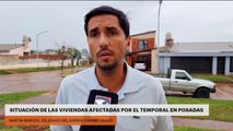 Situación de las viviendas afectadas por el temporal en Posadas