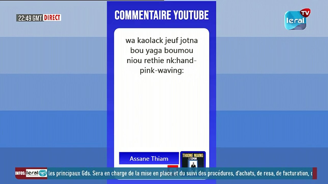 moi candidat avec Thione Niang The Senegalese Dream... WE not ME SUR LERAL TV