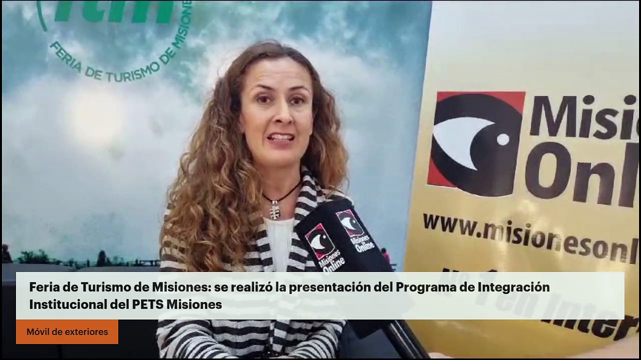 Feria de Turismo de Misiones: se realizó la presentación del Programa de Integración Institucional del PETS Misiones