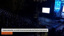 A pura emoción, se vivió la tercera jornada del Festival del Litoral