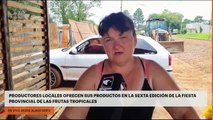 Productores locales ofrecen sus productos en la sexta edición de la Fiesta Provincial de las Frutas Tropicales en Alma Fuerte