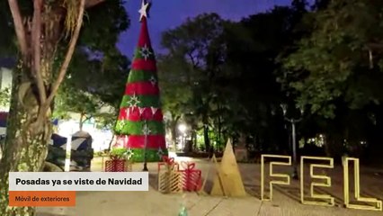 Posadas ya se viste de Navidad