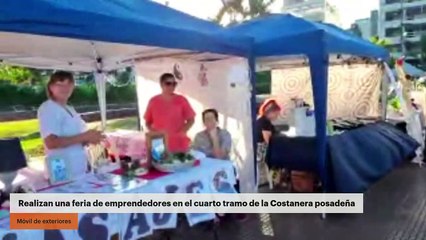 Realizan una feria de emprendedores en el cuarto tramo de la Costanera posadeña