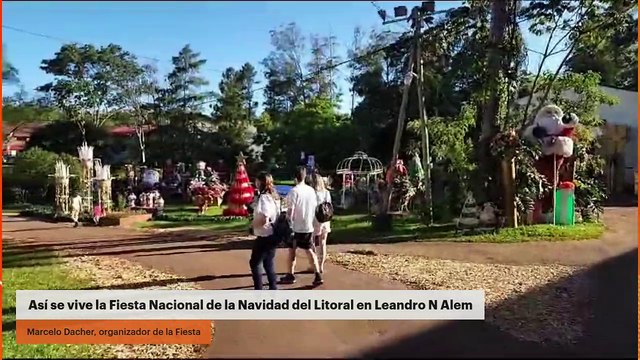 Así se vive la Fiesta Nacional de la Navidad del Litoral en Leandro N Alem