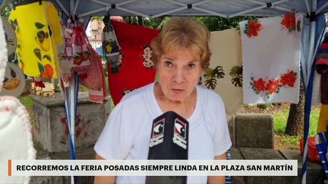 Recorremos la Feria Posadas Siempre Linda en la plaza San Martín