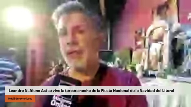 Leandro N. Alem: Así se vive la tercera noche de la Fiesta Nacional de la Navidad del Litoral