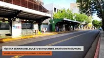 Última semana del boleto estudiantil gratuito misionero