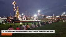 Se vive la víspera de noche buena a puro canto y baile en el Parque de las Fiestas