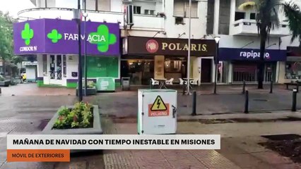 Mañana de Navidad con tiempo inestable en Misiones