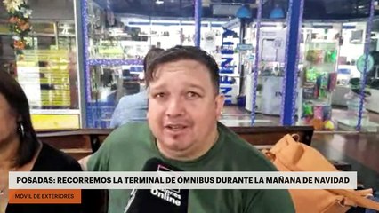 Posadas: recorremos la terminal de ómnibus durante la mañana de Navidad