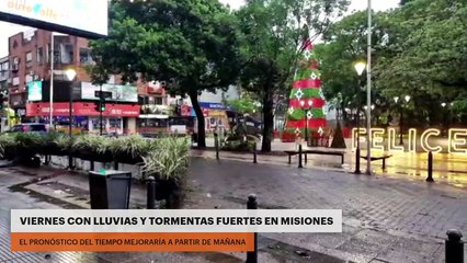 VIERNES CON LLUVIAS Y TORMENTAS FUERTES EN MISIONES