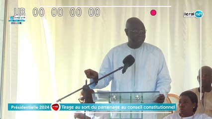 En direct Conseil constitutionnel: Tirage au sort du parrainage